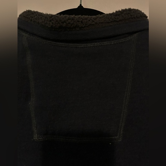 G.H. BASS CO Men's Navy Blue‎ Fleece Lined Button Sherpa Collar Sweatshirt SZ XL - Picture 4 of 16